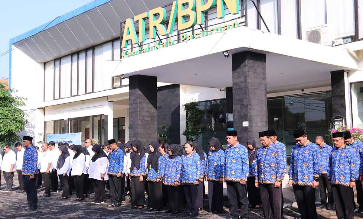 Kantah Kabupaten Pasuruan Gelar Upacara Peringatan Hari Lahir Pancasila 2025