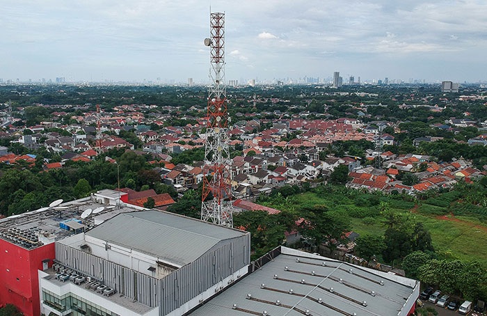 BTS Smartfren di BSD, Tangerang.