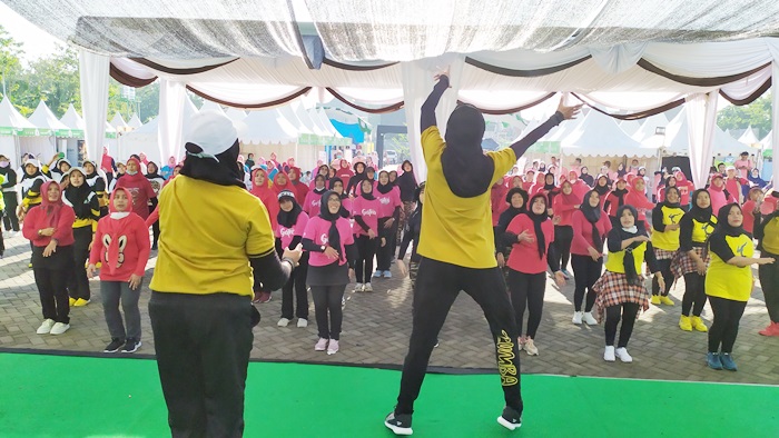 Festival senan untuk mendukung suksesnya MTQ XXIX Jawa Timur di eks RSUD Jalan Kesehatan, Pamekasan.