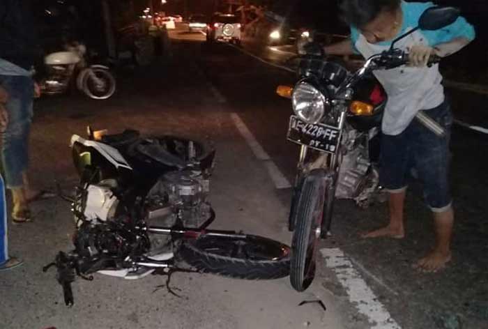 Dua dari tiga kendaraan yang terlibat laka.