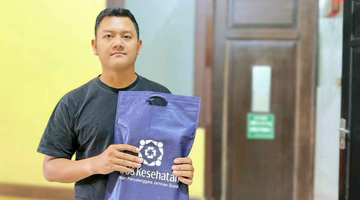 Salah satu warga dari Kota Madiun yang menjadi peserta BPJS Kesehatan, Dika.