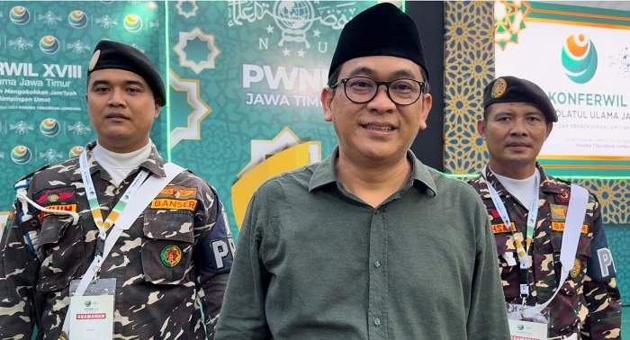 
Ketua LPNU Jatim, Fauzi Priambodo di lokasi Konferwil XVIII NU Jatim di Pondok Pesantren Tebuireng, Jombang. foto: istimewa.