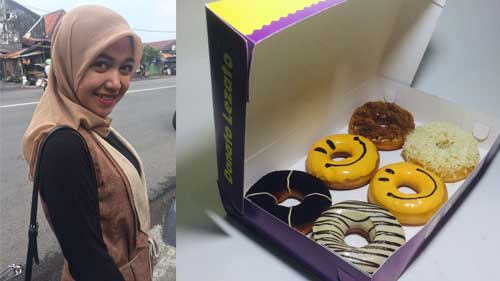 Wow.. cantik! baik kue dan orangnya. foto: istimewa