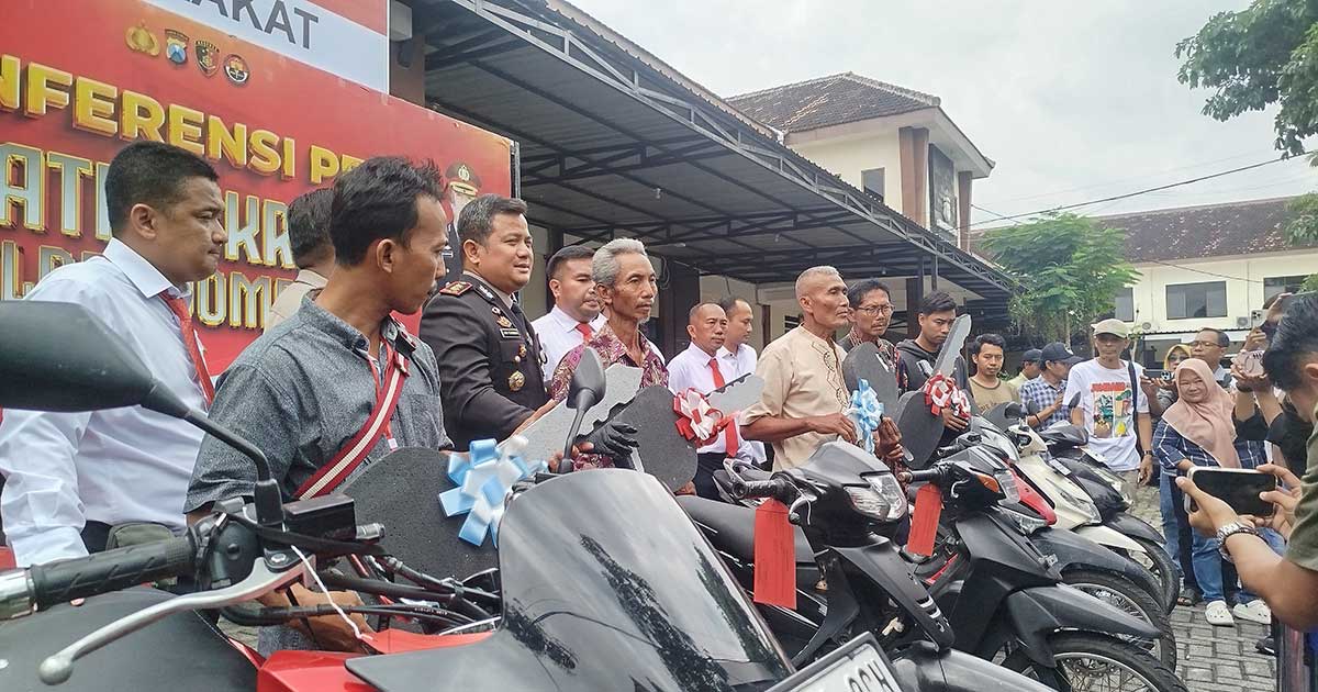 Polres Jombang Bongkar Sindikat Curanmor, 17 Tersangka Ditangkap