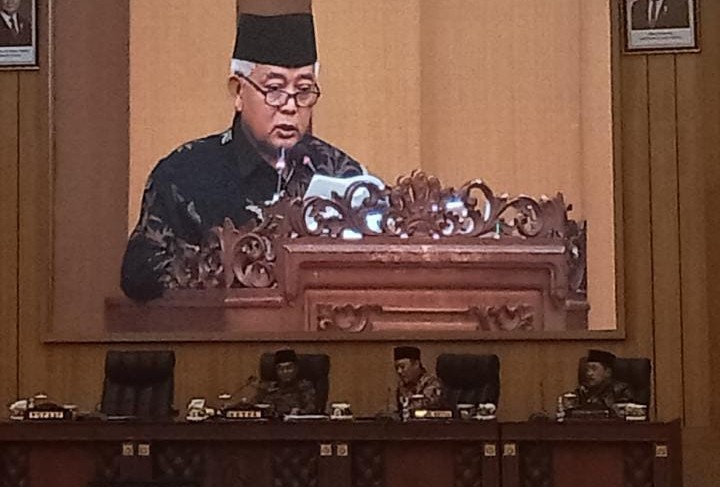 suasana Rapat Paripurna DPRD Malang, Bupati Sanusi sampaikan Raperda perubahan APBD 2025. (Ist)