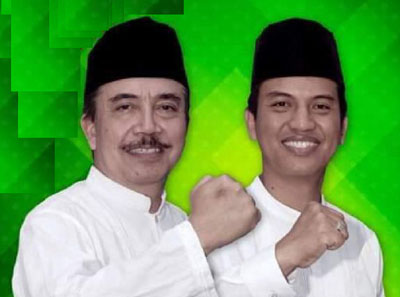 1. Alfan Rianto - Zaenal Fanani (PKB 11, PKS 6 = 17 Kursi)