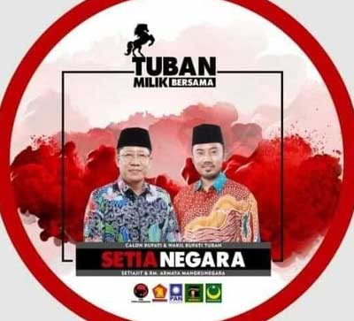 Setiajit – RM Armaya Mangkunegara (PDIP 5, PBB 1, Gerindra 5, PPP 2, PAN 3 = 16 kursi)